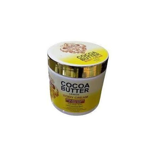 ROUSHUN Cocoa Butter Body Cream Cocoa Butter and Lemon Body Lotion Whitening Hand and Body Cream with Kojic Acid Whitening Lightening Cocoa Butter Skin Perfect Moisturizing Skin Care Body Cream 500ml
