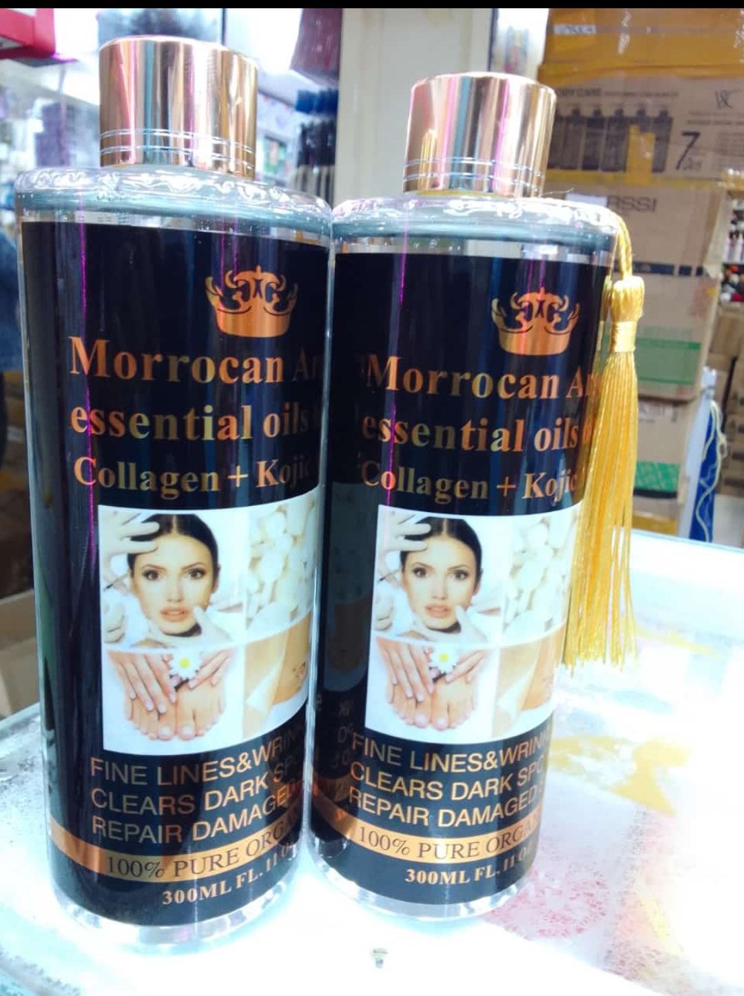 Moroccan Argan Oil Essential Oil 6 in1 Gold Radiance & Anti-Aging Primer Oil Helps to Remove Wrinkles Brightens Skin