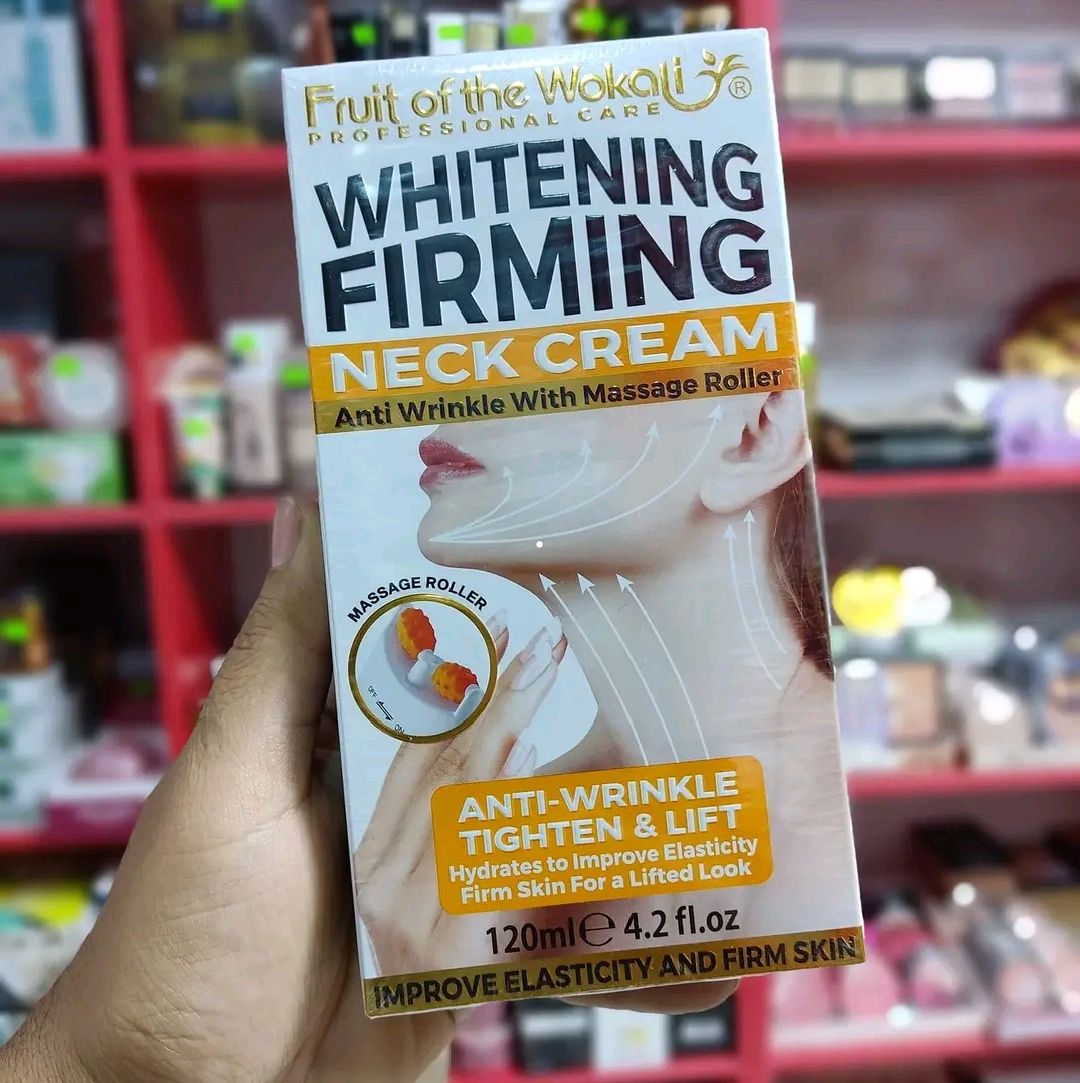 Whitening Firming Neck Cream Anti-Wrinkle with Massage Roller-120ml