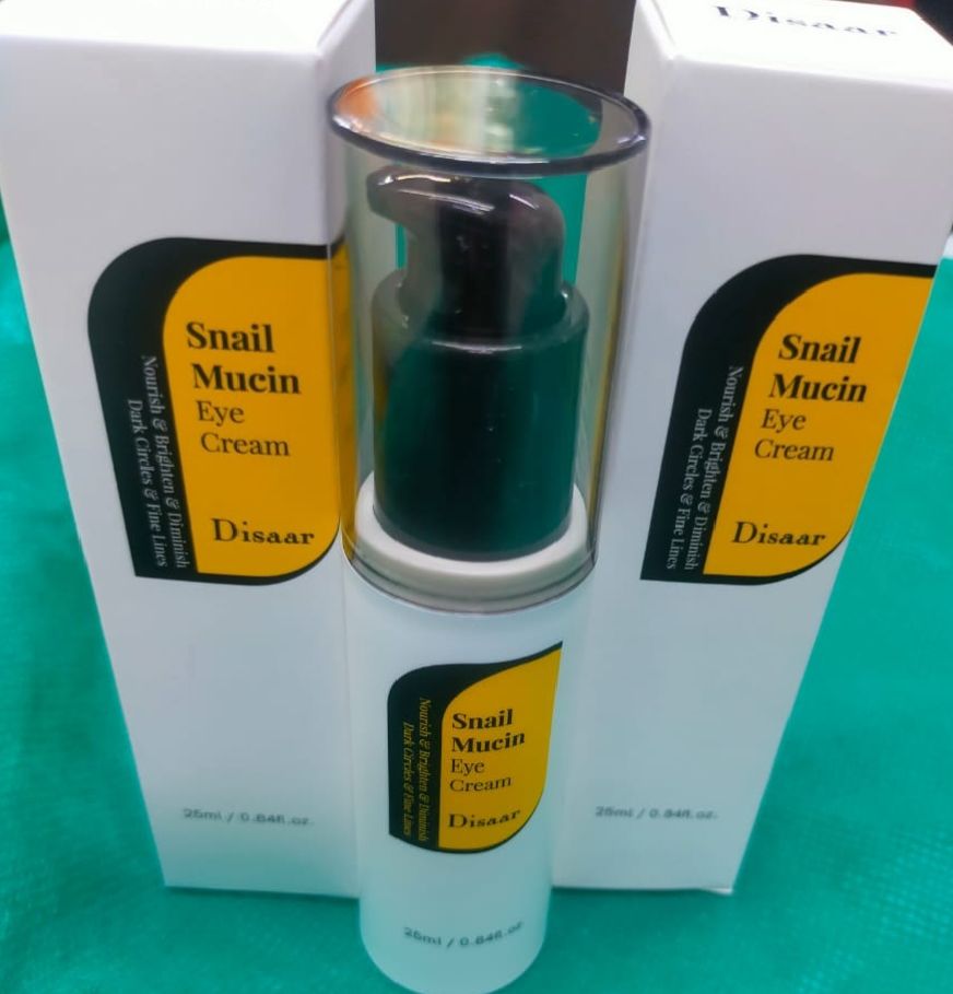 Disaar Snail Mucin 92 Multi Action Cream. Removes Dark Circles, Eye Bags, Fine Lines, Increases Elasticity, Nourishes & Brightens.