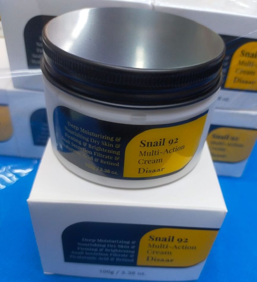 Disaar Snail Mucin 92 Multi Action Cream. Removes Dark Circles, Eye Bags, Fine Lines, Increases Elasticity, Nourishes & Brightens.