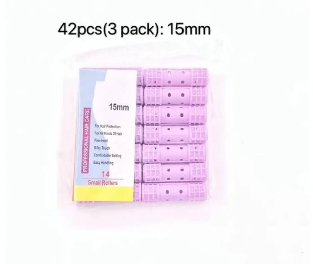 42 pcs * Hair Rollers For Curling Hair (Small Size)- 15mm