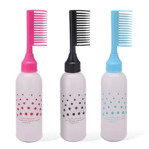 Hair Dye Bottle With Applicator Brush Dispensing Hair Coloring Dyeing Bottles Hairdressing Styling Tool