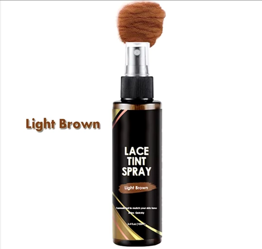 Lace Tint Spray For Lace Wigs For Closures, Wigs And Closure Front- Medium Brown