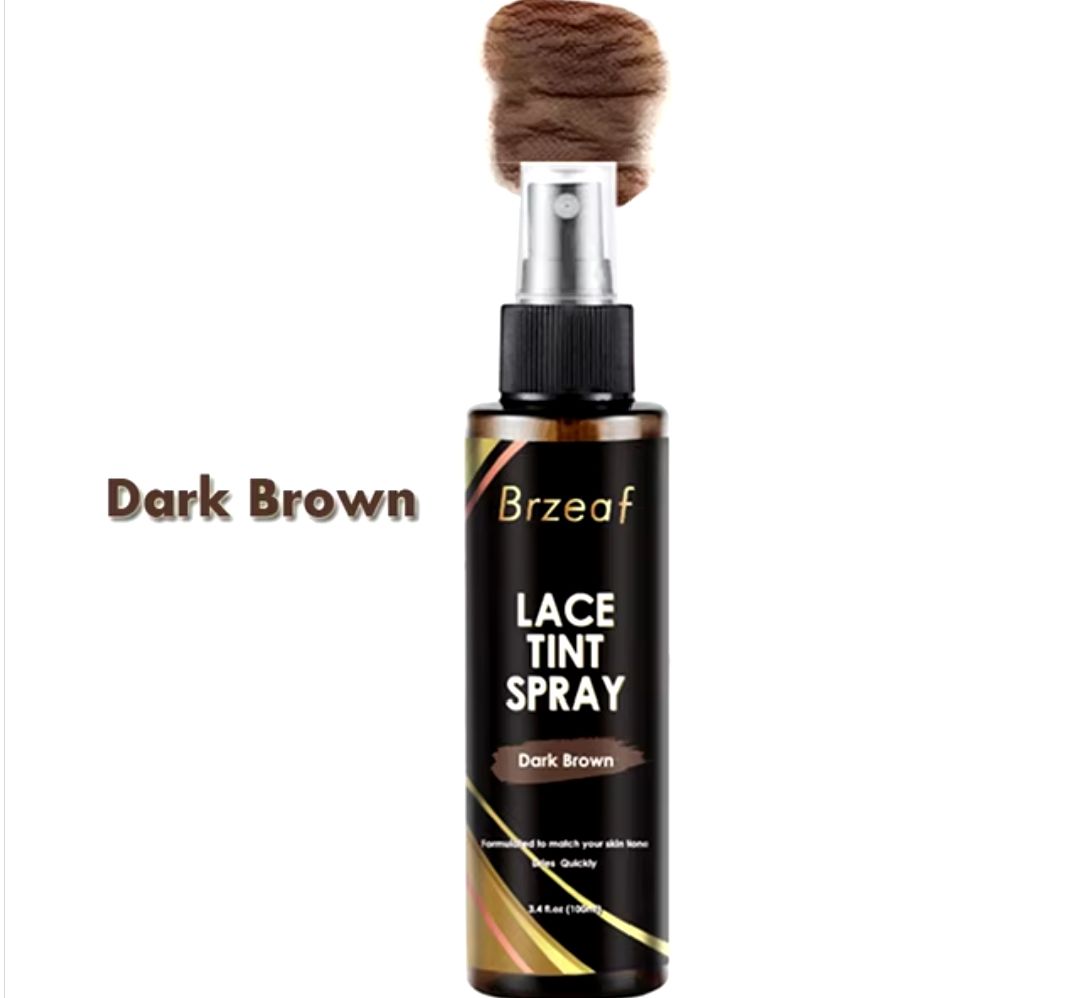 Lace Tint Spray For Lace Wigs For Closures, Wigs And Closure Front- Medium Brown