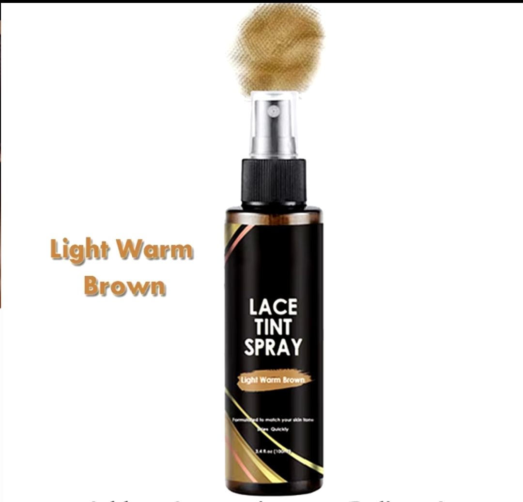 Lace Tint Spray For Lace Wigs For Closures, Wigs And Closure Front- Medium Brown