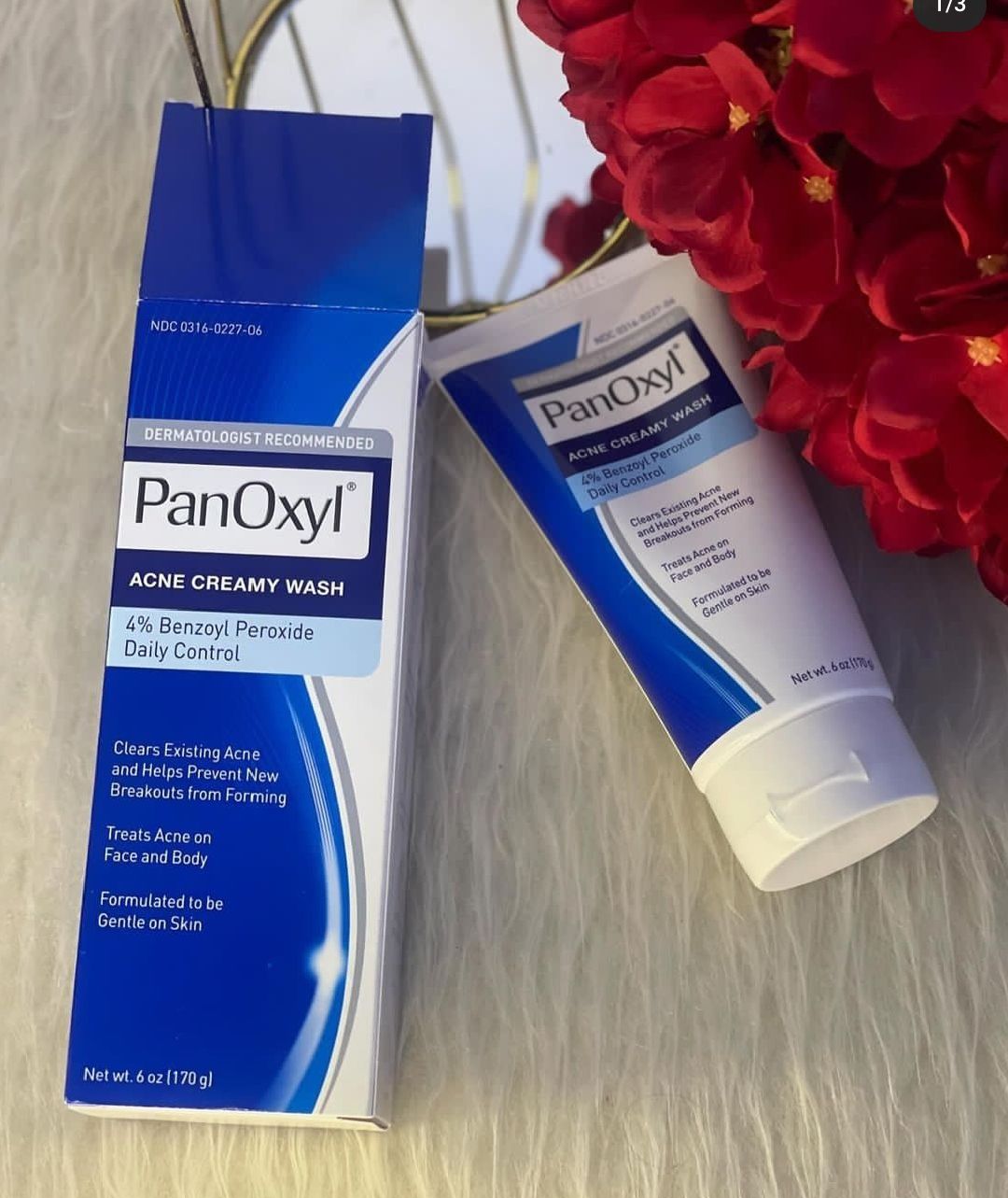 PanOxyl Acne Creamy Wash Benzoyl Peroxide 4% Daily Control