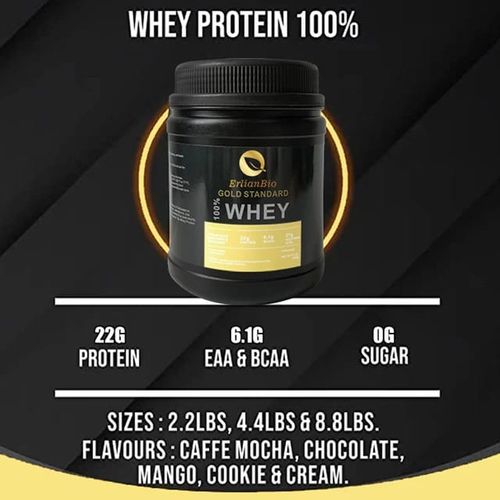 Erlian Bio 100% Whey Protein Mass Gainer Double Chocolate 500g Fast Muscle Growth, Balanced Nutrition, Delicious Flavor, Easy to Mix, Supports Healthy Weight Gain/ Weight gainer