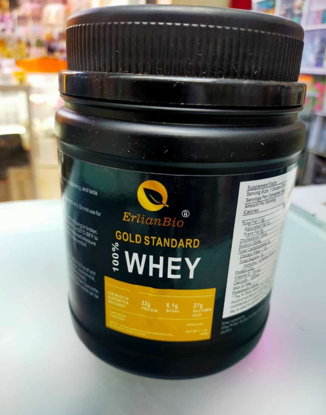 Erlian Bio 100% Whey Protein Mass Gainer Double Chocolate 500g Fast Muscle Growth, Balanced Nutrition, Delicious Flavor, Easy to Mix, Supports Healthy Weight Gain/ Weight gainer