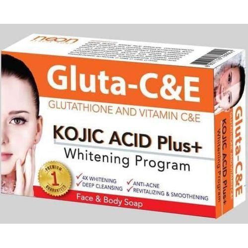 Gluta C & E Neon Gluta Bleaching Mineral Kojic Acid+ Whitening Booster Lotion/ Soap