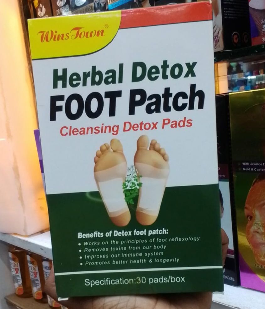 Wins Town Herbal Detox Foot Patch/ Cleansing Detox Pads( (30 patches per pack)
