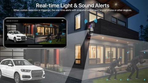 WireleCCTV CAMERA 6MP WIRELESS CAMERA 6MP Wifi Panorama Camera 8MP Security Camera 360 Degree Panoramic Fisheye IP Camera Night Vision Cctv Surveillance Camera, motion detection, 2way audio,HD vide