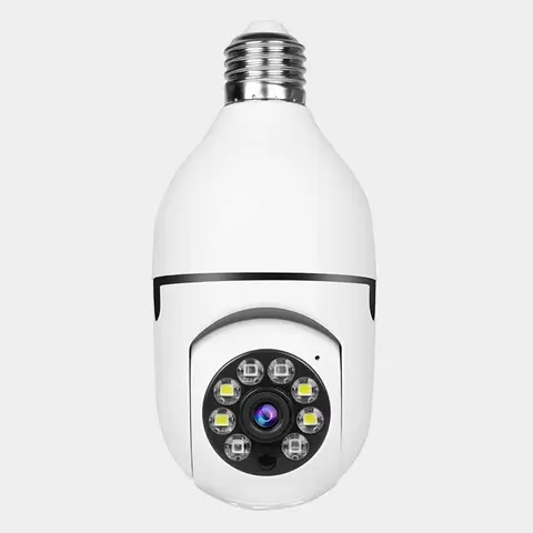1080P CCTV WIFI BULB CAMERA Support two-way voice real-time intercom 2. Mobile phone remote monitoring, There is a timely alarm prompt, and the head mov