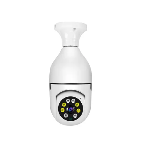 CCTV WIFI BULB CAMERA PTZ FULL HD 360 ANGLE 1080P CAMERA,MOTION DETECTION, 2WAY COMMUNICATION, SUPPORT SD AND CLOUD STORAGE, SENDS NOTIFICATIONS UPON DETECTING MOTION, ALARM FUNCTION 360° rotation
