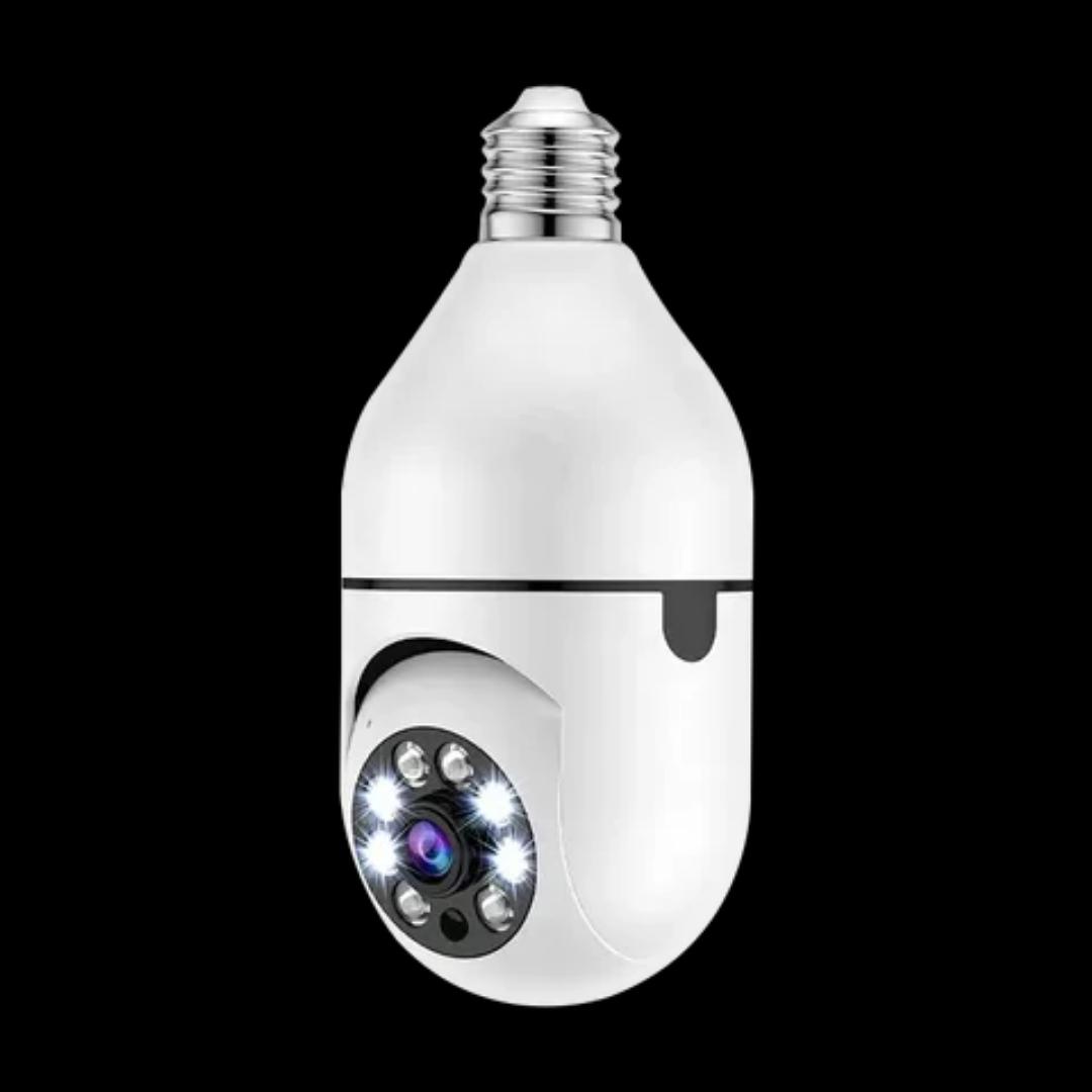 Wifi CCTV bulb camera 1080P 360° rotating security camera with motion detection, 2way communication, full color video mode,alarm,alerts notification on your phone,easy to install remote controlled cam