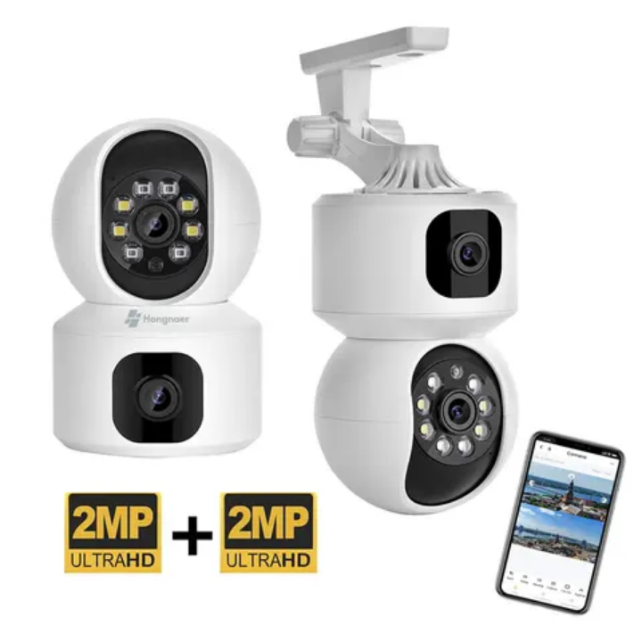 5MP Wifi CCTV camera 360° rotating security camera with motion detection, 2way communication, full color video mode,alarm,alerts notification on your phone,easy to install remote controlled camera
