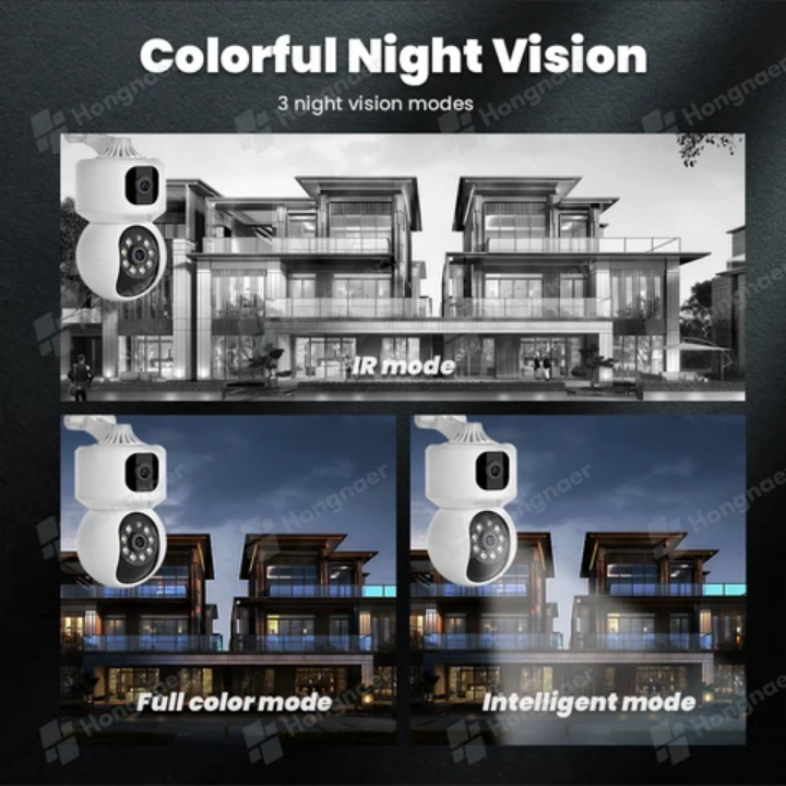 5MP Wifi CCTV camera 360° rotating security camera with motion detection, 2way communication, full color video mode,alarm,alerts notification on your phone,easy to install remote controlled camera