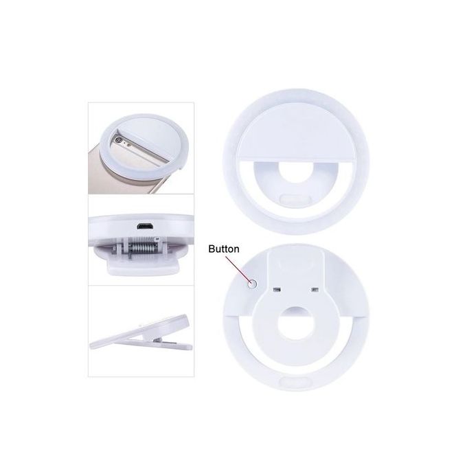 Selfie Rechargeable Phone Selfie Super Bright Light Bulb Ring For Makeup/Vlog