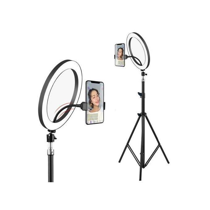 Makeup Ring Light With Stand And Tripod Ring Bulb Light With Bluetooth