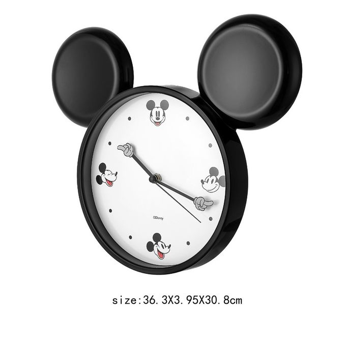 Miniso Black Wall Clock Battery Operated