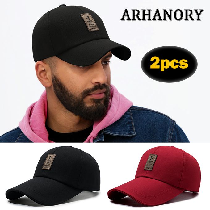 ARHANORY 2pcs/set Adjustable Baseball Cap Men Women Golf Sport Caps Sunshade Trucker Hats