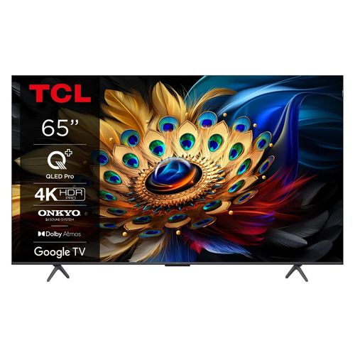 TCL 65'' C655 (New 2024) QLED PRO 4K ULTRA HDR GAME MASTER GOOGLE SMART TV, AiPQ PRO PROCESSOR, DOLBY VISION•ATMOS, ONKYO 2.1CH– 65C655