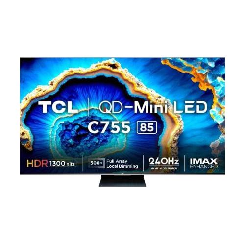 TCL 85C755 85'' QD-Mini LED Gaming TV UHD 4K HDR Google TV, IMAX ENHANCED(2024) Model