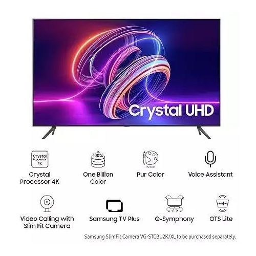 Samsung 85'' 4K ULTRA HD VIVID CRYSTAL FRAMELESS SMART TV WITH VOICE CONTROL 8 SERIES- 85CU8000