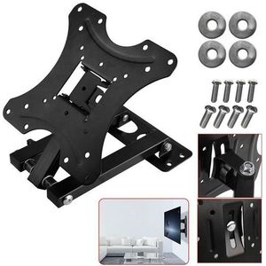Home Design Full Motion TV Wall Mount Bracket Articulating Arms Swivels Tilts Extension Rotation for Most 14-55 Inch