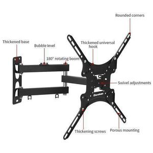 Home Design Full Motion Swivel 360 Degree TV Wall Mount upto 14" tv upto 55' tv 50kgs maximum