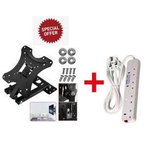 Home Design Full Motion Swivel 360 Degree TV Wall Mount upto 14" tv upto 55' tv 50kgs maximum