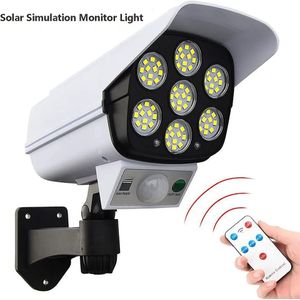Solar Light High Simulation Camera Solar Flood Light With Motion Sensor And Remote Control