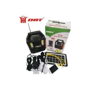 Dat Solar Lighting System Kit Has 3 LED Lights, Radio, Mp3 Player And Usb Port