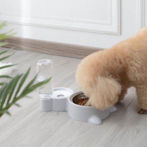 Pet Supplies Automatic Waterer Cat and Dog Food Bowl Double Bowl
Pet Water Food Feeder Automatic Dispenser 1.8L Stainless Steel Bowl For Drinking & Eating