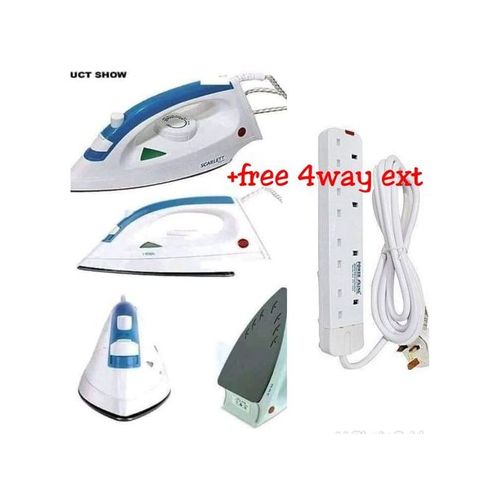 Scarlett 1200W Electric Steam Iron Box With Free Extension Cable