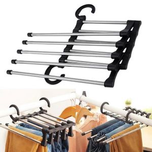 5 In 1 Space Saving Trouser Hanger Pants Rack Hangers