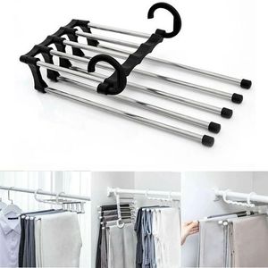5 In 1 Space Saving Trouser Hanger Pants Rack Hangers