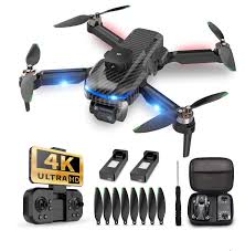 S118 Drone with Dual HD Camera, 4K Wide Angle, Optical Flow, Foldable Quadcopter with Altitude Hold, Gesture Photo, Real-Time WiFi FPV Transmission & 3 Speed Modes
