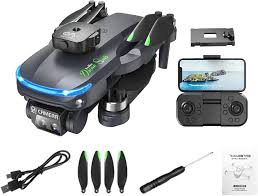S118 Drone with Dual HD Camera, 4K Wide Angle, Optical Flow, Foldable Quadcopter with Altitude Hold, Gesture Photo, Real-Time WiFi FPV Transmission & 3 Speed Modes