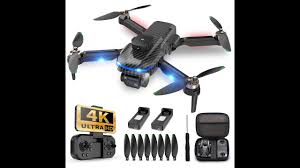 S118 Drone with Dual HD Camera, 4K Wide Angle, Optical Flow, Foldable Quadcopter with Altitude Hold, Gesture Photo, Real-Time WiFi FPV Transmission & 3 Speed Modes