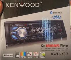 Kenwood X17 Bluetooth Car Radio Stereo – USB, SD, AUX, FM Player with Remote Control & LED Display | Universal 1 DIN In-Dash Car Audio System with Hands-Free Calling
