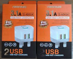 Amaya 3.1A Dual USB Port Fast Micro-USB Smartphone Charger – High-Speed Wall Adapter + Micro USB Cable – Simultaneous Charging for Android Phones, Tablets, Power Banks & More