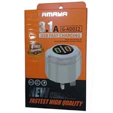 Amaya 3.1A Dual USB Port Fast Micro-USB Smartphone Charger – High-Speed Wall Adapter + Micro USB Cable – Simultaneous Charging for Android Phones, Tablets, Power Banks & More