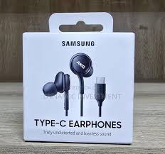 Samsung Type-C Wired Earphones – Hi-Fi Stereo Sound In-Ear USB-C Earbuds with Built-In Mic & Volume Control – Compatible with Galaxy S Series, Note Series & All Type-C Devices