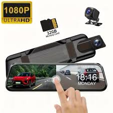 9.66 Inch Full Screen Dual Car Dash Camera – Front & Rear Recording, Night Vision, Parking Assistance.
 Full Touch HD Screen – Wide viewing for easy navigation & playback