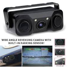 High-Definition Reverse Camera with Parking Sensor – Night Vision, Waterproof, Wide Angle, Easy Installation for All Vehicles
