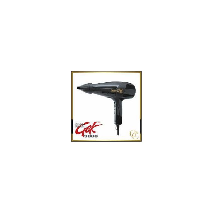 Ceriotti Super GEK 3000 Professional Blow Dry Hair Dryer Sleek Black Design High Speed Airflow Adjustable Heat Settings Lightweight Ergonomic Styling Tool for Salon Results at Home