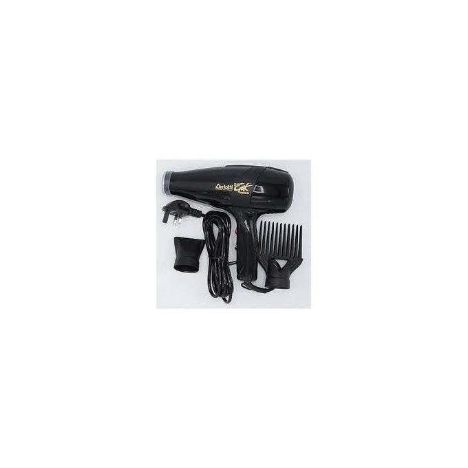 Ceriotti Super GEK 3000 Professional Blow Dry Hair Dryer Sleek Black Design High Speed Airflow Adjustable Heat Settings Lightweight Ergonomic Styling Tool for Salon Results at Home
