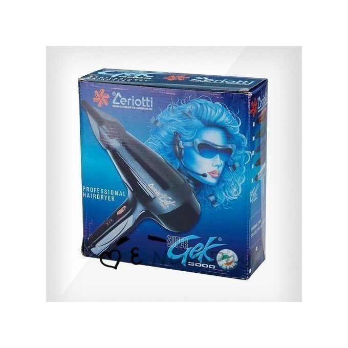 Ceriotti GEK 3000 Professional Hair Dryer 1700W High-Power Fast Drying Lightweight Salon Hair Drier with Multiple Heat and Speed Settings for All Hair Types, Salon-Grade Styling Tool for Quick,