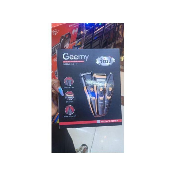 Geemy 3-in-1 Rechargeable Hair Shaving Machine for Men and Women, Smooth Hair Trimmer, Beard Grooming, Body Hair Removal, USB Charging, Portable and Durable, All-in-One Personal Grooming Kit for Home